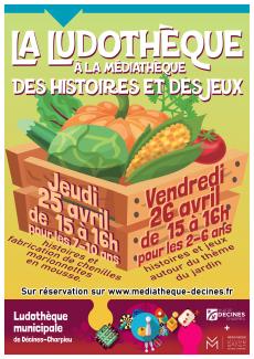 Affiche Des Histoires et des Jeux au Jardin