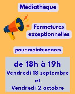 fermeture mediatheque