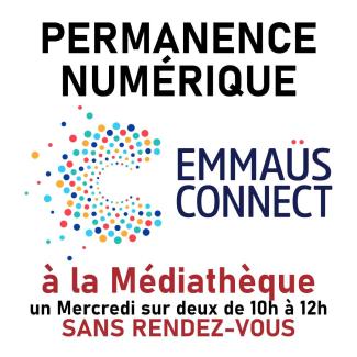 Affiche logo Emmaüs connect
