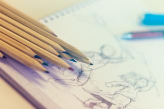 Crayons papier dessin 
