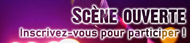 Bandeau Scène Ouverte du 18 juin 2025